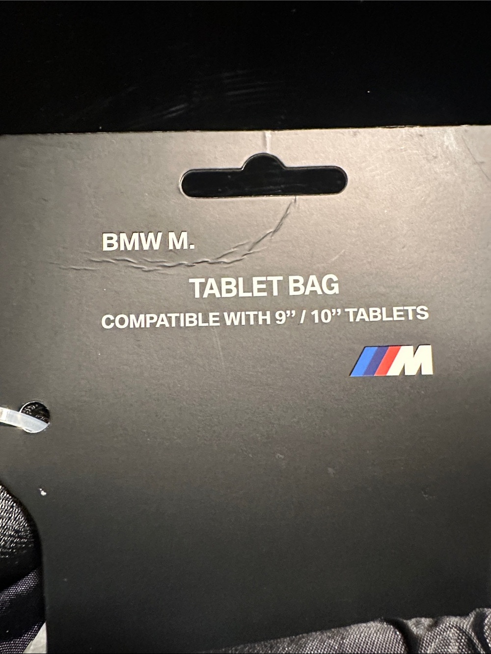 BMW Black Men's Messenger Bag with M Stripe Accent - Picture 3 of 3